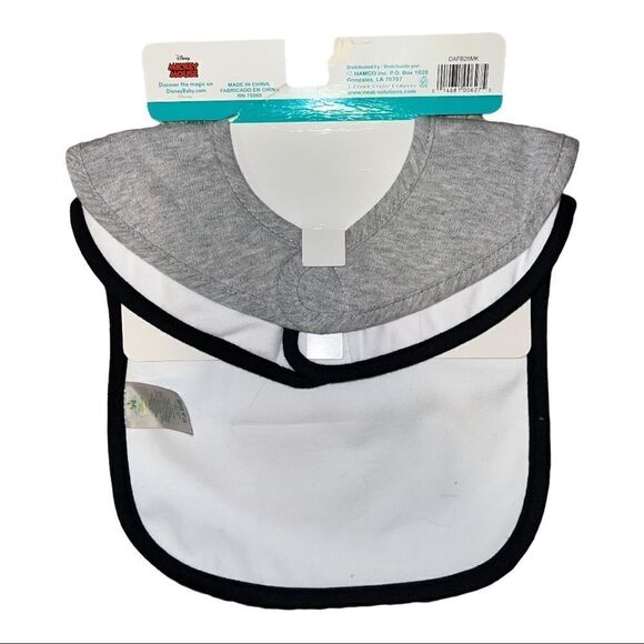 Disney Baby Set of Two Mickey Mouse Bibs 100% Cotton NWT - Picture 3 of 4